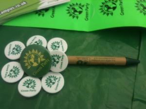 Green stall badges